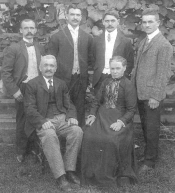 Familie Zimmer in Paterson N.J. um 1905