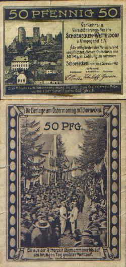 50 Pfg. Notgeld 1923 - Schönecken