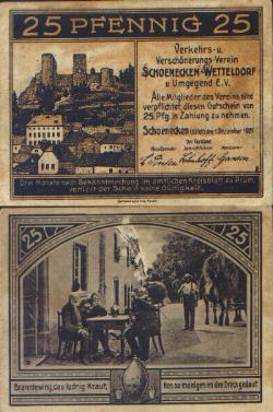 25 Pfg. Notgeld 1921 - Schnecken